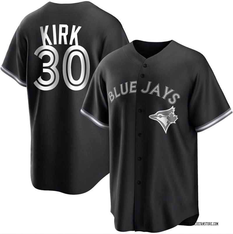 Alejandro Kirk Youth Toronto Blue Jays Jersey - Black/White Replica