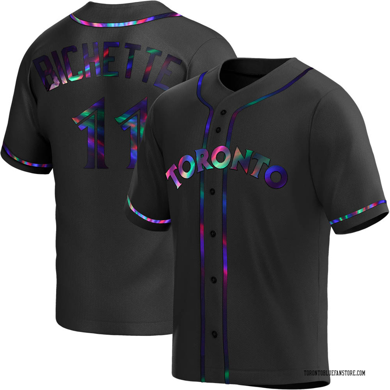 Bo Bichette Youth Toronto Blue Jays Alternate Jersey - Black Holographic  Replica