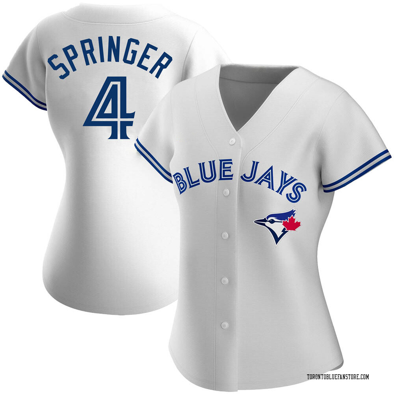 George Springer Women's Toronto Blue Jays Home Jersey - White Authentic