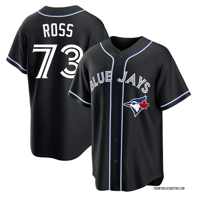 Shawn Ross Men's Toronto Blue Jays Fashion Out Jersey - Black Replica