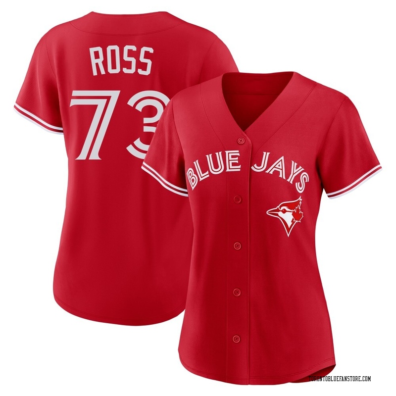 Shawn Ross Women's Toronto Blue Jays Canada Day Jersey - Red Replica