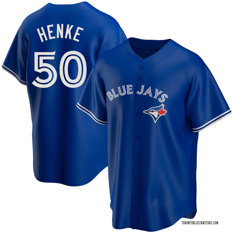 Tom Henke Men's Toronto Blue Jays Alternate Jersey - Royal Replica